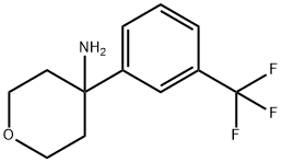 4-(3-Trifluoromethylphenyl)tetrahydropyran-4-amine Struktur