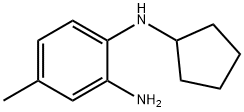 N1-cyclopentyl-4-methylbenzene-1,2-diamine 化学構造式