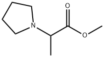 1-Pyrrolidineacetic acid, a-methyl-, methyl ester 化学構造式