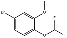 5-ブロモ-2-(ジフルオロメトキシ)アニソール 化学構造式