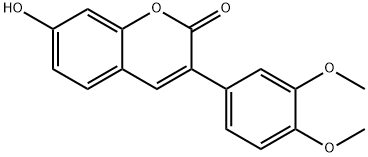 3-(3,4-二甲氧基苯基)-7-羟基-2H-色烯-2-酮,109598-98-3,结构式
