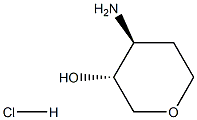 (3R,4S)-4-Aminotetrahydro-2H-pyran-3-ol hydrochloride Struktur