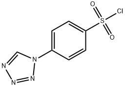 4-(1H-tetrazol-1-yl)benzene-1-sulfonyl chloride Struktur