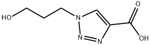 1-(3-Hydroxypropyl)-1H-1,2,3-triazole-4-carboxylic acid 化学構造式