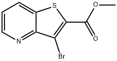 3-Bromo-thieno[3,2-b]pyridine-2-carboxylic acid methyl ester, 1104630-92-3, 结构式