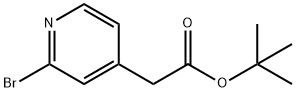 2-(2-溴吡啶-4-基)乙酸叔丁酯, 1104643-32-4, 结构式