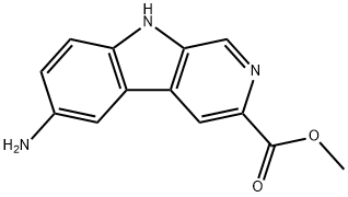 6-氨基-9H-吡啶并[3,4-B]吲哚-3-羧酸甲酯 结构式