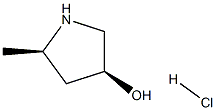 (2R,4S)-5-METHYLPYRROLIDIN-3-OL HYDROCHLORIDE, 1107658-78-5, 结构式