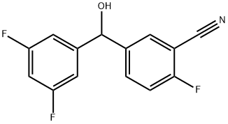 5-[(3,5-Difluorophenyl)hydroxymethyl]-2-fluorobenzonitrile Struktur