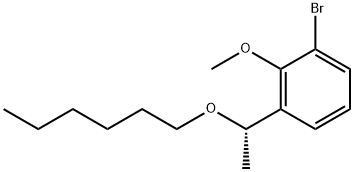 (S)-1-溴-3-(1-(己氧基)乙基)-2-甲氧基苯 结构式