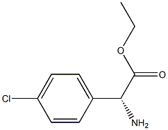 R-4-氯苯甘氨酸乙酯盐酸盐, 1111182-81-0, 结构式