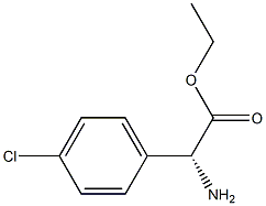 BENZENEACETIC ACID, ALPHA-AMINO-4-CHLORO-, ETHYL ESTER, (R)- Structure