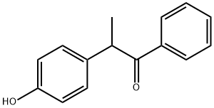 2-(4-Hydroxyphenyl)-1-phenylpropan-1-one Struktur
