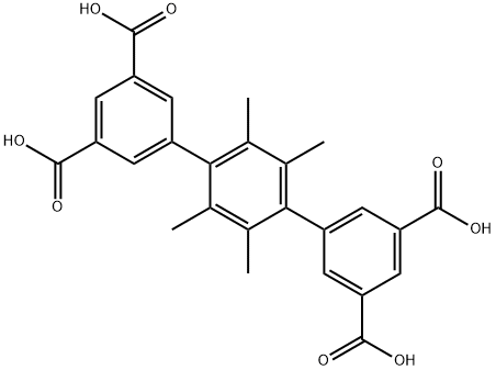 2',3',5',6'-tetramethyl-[1,1':4',1''-terphenyl]-3,3'',5,5''-tetracarboxylic acid Structure