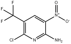 6-氯-3-硝基-5-(三氟甲基)吡啶-2-胺 结构式