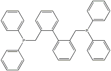2,2′-ビス(ジフェニルホスフィノメチル)ビフェニル 化学構造式