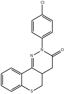 2-(4-chlorophenyl)-4a,5-dihydro-2H-thiochromeno[4,3-c]pyridazin-3(4H)-one(WXG01238) Structure