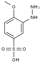 Benzenesulfonic acid, 3-hydrazino-4-methoxy-
 Struktur
