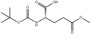 2-([(Tert-Butoxy)Carbonyl]Amino)-5-Methoxy-5-Oxopentanoic Acid Struktur