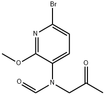 N-(6-bromo-2-methoxypyridin-3-yl)-N-(2-oxopropyl)formamide|