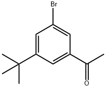 1-(3-bromo-5-(tert-butyl)phenyl)ethanone Struktur