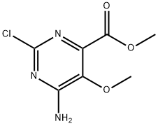 6-氨基-2-氯-5-甲氧基嘧啶-4-羧酸甲酯, 1126320-49-7, 结构式