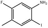 5-Fluoro-2-iodo-4-methyl-phenylamine Struktur