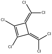 3,4-BIS(DICHLOROMETHYLENE)-1,2-DICHLORO-1-CYCLOBUTENE Structure