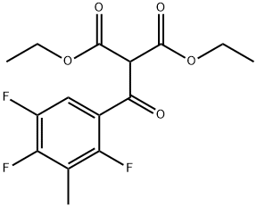 二乙基 2-(2,4,5-三氟-3-甲基苯甲酰)丙二酸酯, 112822-87-4, 结构式