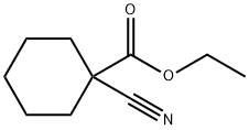 cyclohexanecarboxylic acid, 1-cyano-, ethyl ester Struktur