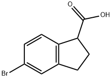 5-bromo-2,3-dihydro-1H-indene-1-carboxylic acid Structure