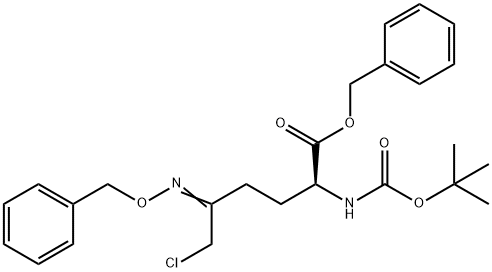(S,E) - 5 - ((苄氧基)亚氨基)-2 - ((叔丁氧羰基)氨基)-6-氯己酸苄酯, 1133931-73-3, 结构式