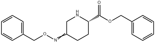 2-Piperidinecarboxylic acid, 5-[(phenylmethoxy)imino]-, phenylmethyl ester, (2S)- Structure