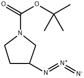 N-Boc-3-azido-pyrrolidine,113451-52-8,结构式