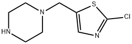 2-Chloro-5-(piperazin-1-ylmethyl)thiazole 结构式