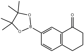 7-(4,4,5,5-tetramethyl-1,3,2-dioxaborolan-2-yl)-3,4-dihydronaphthalen-1(2H)-one Structure