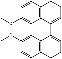 7,7'-DIMETHOXY-3,4,3',4'-TETRAHYDRO-[1,1']BINAPHTHYL,113650-44-5,结构式