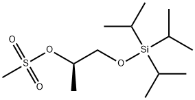 (R)-1-((triisopropylsilyl)oxy)propan-2-yl methanesulfonate Struktur