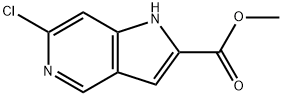 methyl 6-chloro-1H-pyrrolo[3,2-c]pyridine-2-carboxylate Struktur