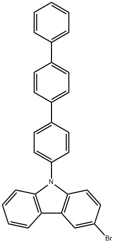 9H-Carbazole, 3-bromo-9-[1,1':4',1''-terphenyl]-4-yl- Structure