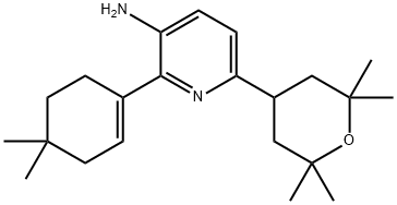 2-(4,4-dimethylcyclohex-1-en-1-yl)-6-(2,2,6,6-tetramethyltetrahydro-2H-pyran-4-yl)pyridin-3-amine Structure