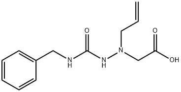 2-(1-allyl-2-(benzylcarbamoyl)hydrazinyl)acetic acid Structure