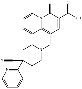 1144504-35-7 1-((4-cyano-4-(pyridin-2-yl)piperidin-1-yl)methyl)-4-oxo-4H-quinolizine-3-carboxylic acid