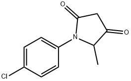 1-(4-chlorophenyl)-5-methylpyrrolidine-2,4-dione 结构式