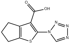 2-(1H-1,2,3,4-Tetrazol-1-yl)-4H,5H,6H-cyclopenta[b]thiophene-3-carboxylic acid Structure