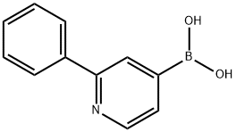 2-phenylpyridin-4-ylboronic acid, 1146614-46-1, 结构式