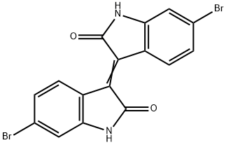 (E)-6,6'-二溴-[3,3'-二吲哚啉亚基]-2,2'-二酮,1147124-21-7,结构式