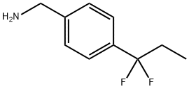 4-(1,1-difluoropropyl)- Benzenemethanamine Structure