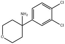 4-(3,4-Dichlorophenyl)tetrahydro-2H-pyran-4-amine,1152880-19-7,结构式