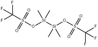 1,2-Bis(Trifluoromethanesulfonyloxy)Tetramethyldisilane Struktur